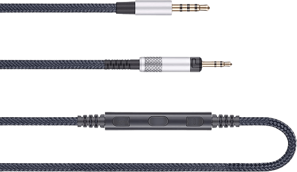 A black audio cable