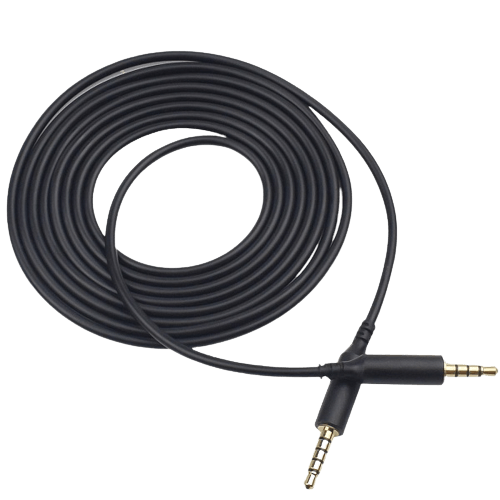 A black cable, nicely set
