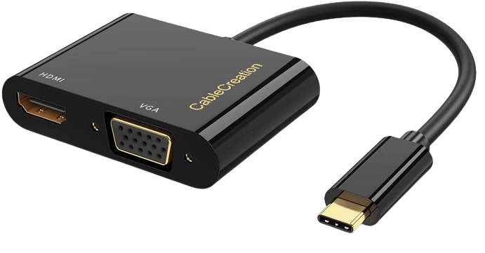 CableCreation USB C to HDMI VGA Adapter