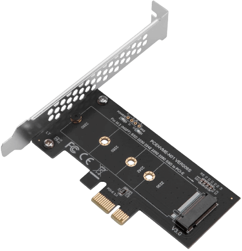 SIIG M.2 SSD M Key Nvme PCIe 3.0 X4 Card Adapter with Low and Full Profile Bracket