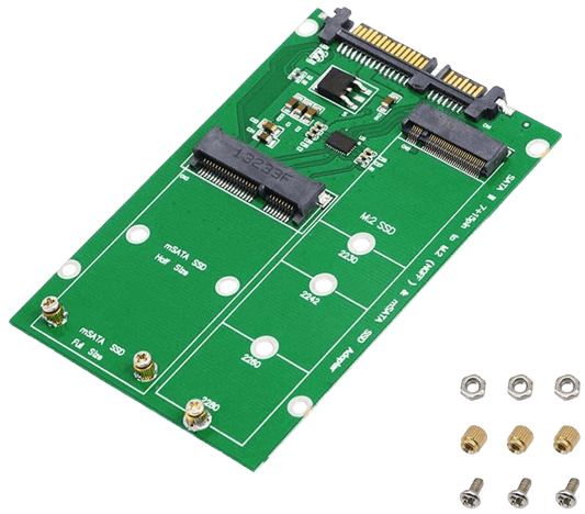 SinLoon 2-in-1 Combine Mini PCI-e  to SATA Adapter