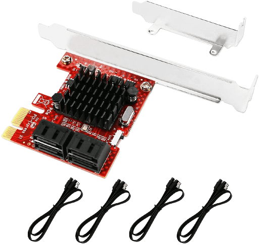 VER PCIE to 4-Ports Serial ATA/SATA 3.0 Host Controller Card