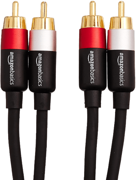 Amazon Basics 2-Male to 2-Male RCA Audio Cable 