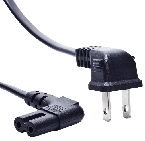 Ancable 6-Feet 90-Degree Angled TV Power Cord