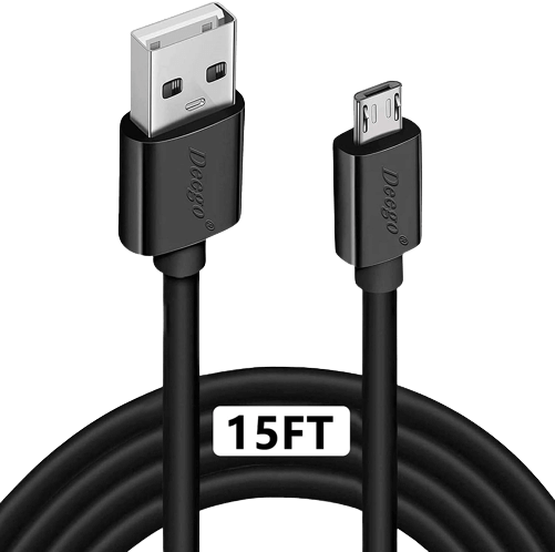 DEEGO Durable 15Ft Extra Long Micro USB Cable