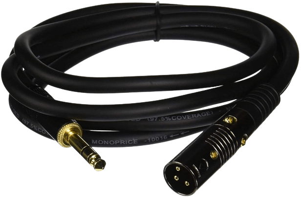Monoprice XLR Male to ¼-Inch TRS Male Cable