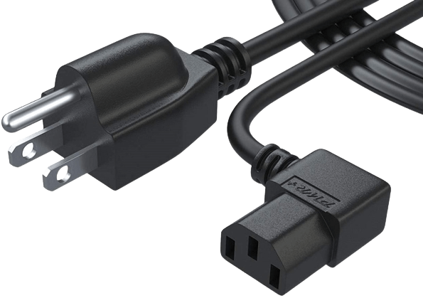 PWR+ 3-Prong LCD TV Power Cord Cable