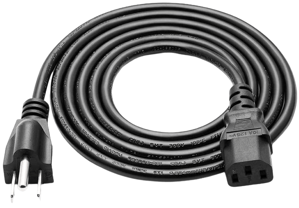 Superer 3-Prong AC Power Cord