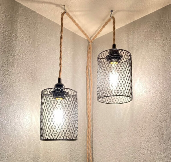 Frideko Home Industrial Pendant Light Cord Hanging Kit