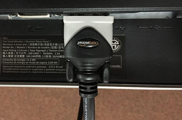 A VGA cable plugged into something
